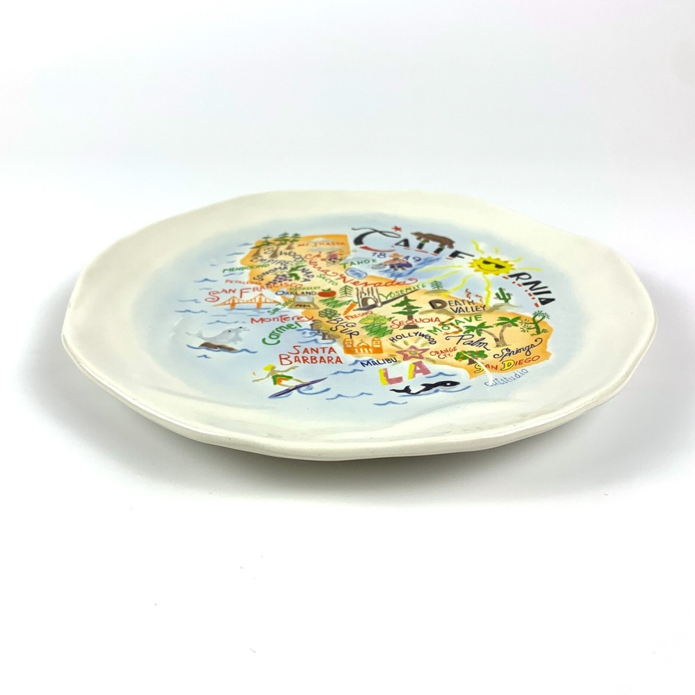 catstudio The Geography Collection California Plate 2011 8.5" *Hard to Find* - Picture 2 of 7